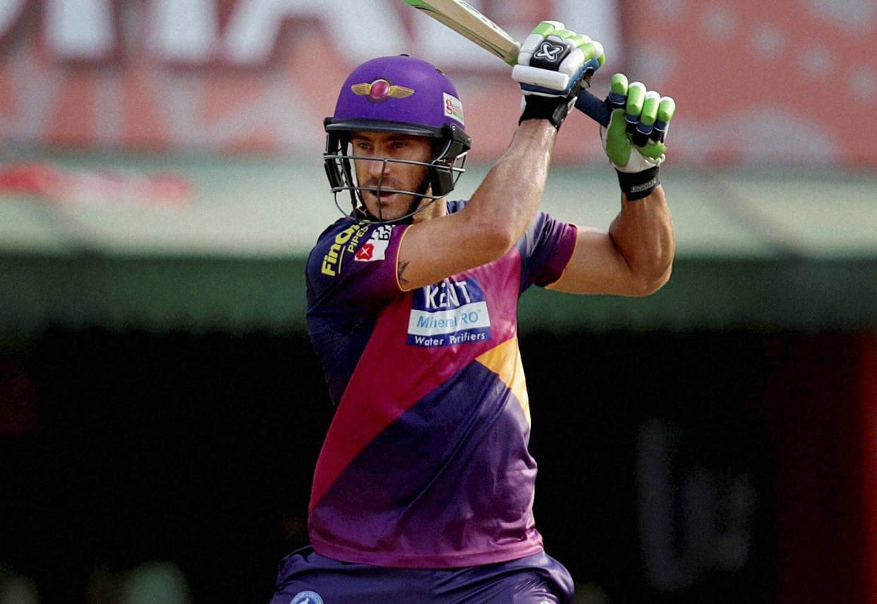 faf Du Plessis out of IPL with broken finger