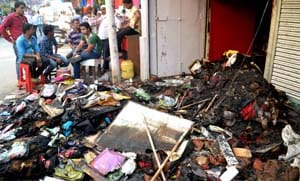 Roshan Bagh clothing store fire