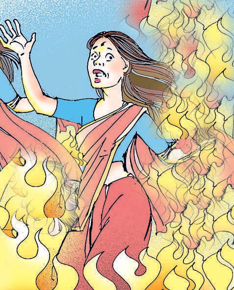  Married burnt , death , spouse recruitment