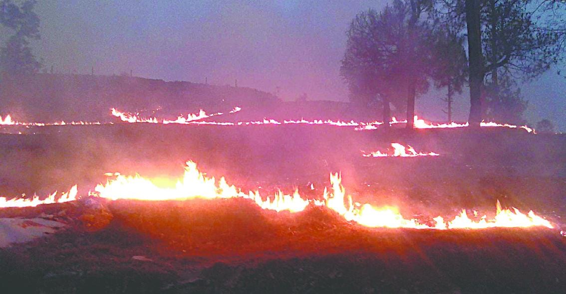 three homes burned