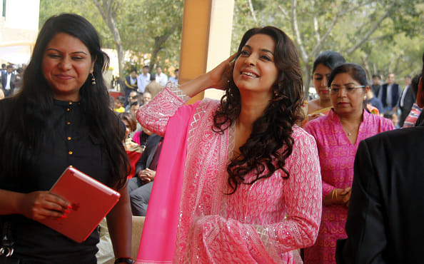 Juhi Chawla describes husband Jay Mehta as 'time-pass'