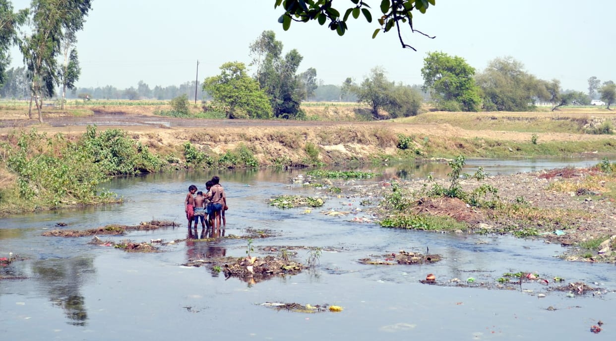 pollution increases in river