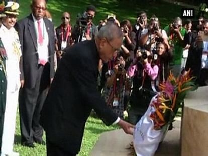 President pays respects to Indian World War heroes in Papua New Guinea 