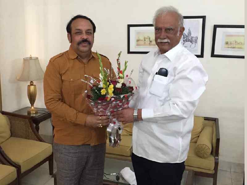 Civil Aviation Minister ashok ganpati raju, meeting, mp shevat malik, amritsar
