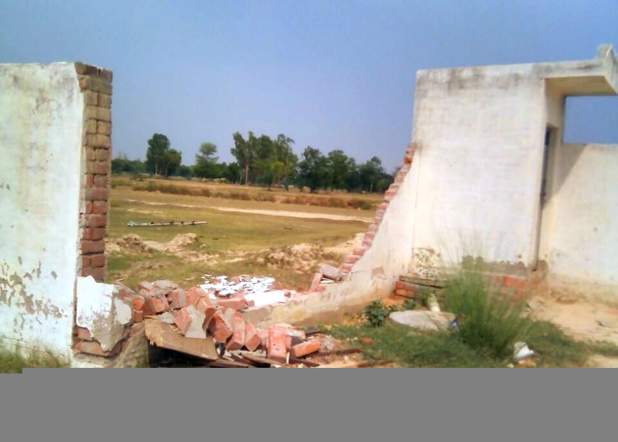  KGBVs boundary wall collapsed from storm