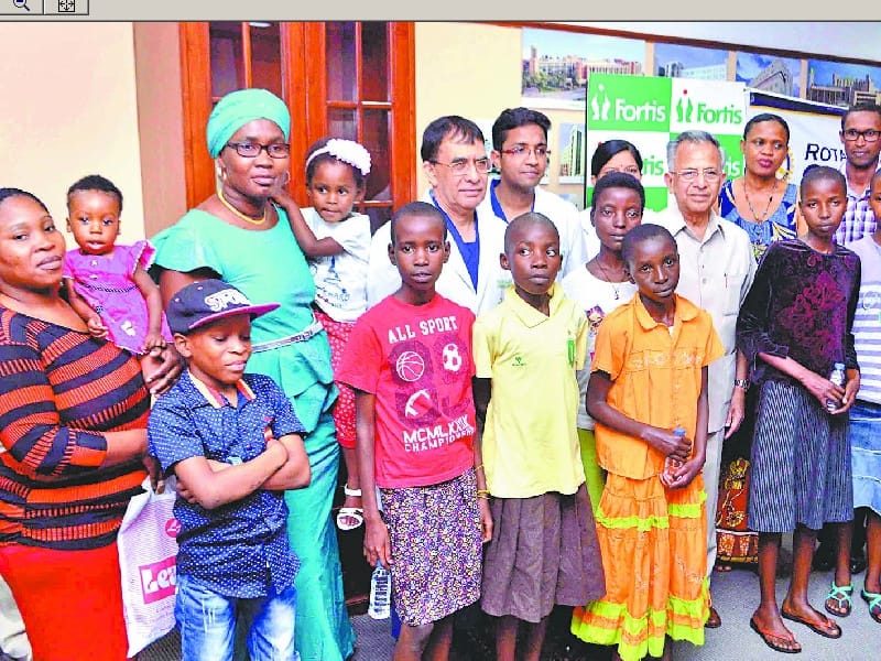 new life to african childrens in mohali, multispeciality hospital, mohali rotary club, mohali