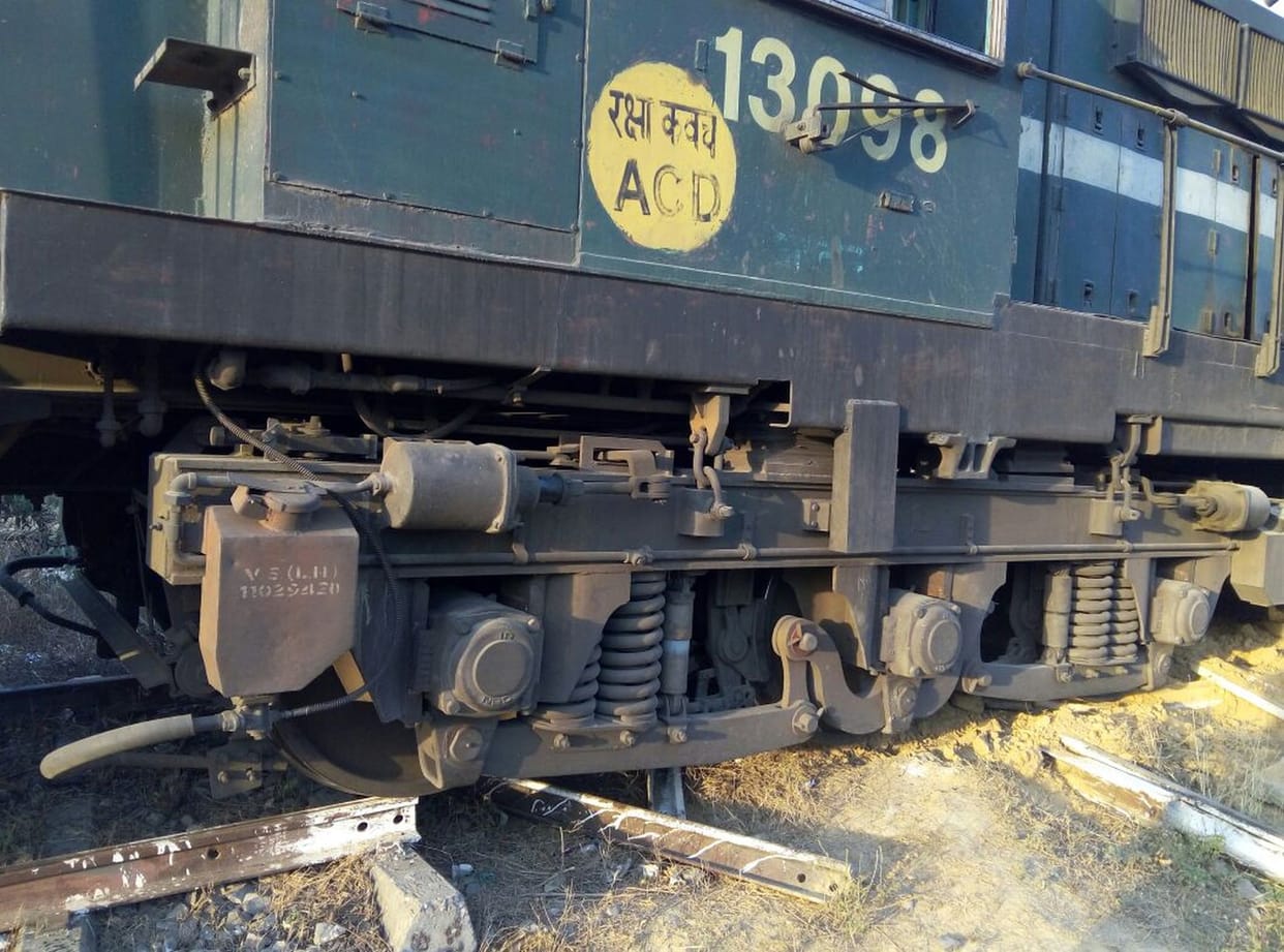 freight train derailed at hakimpur