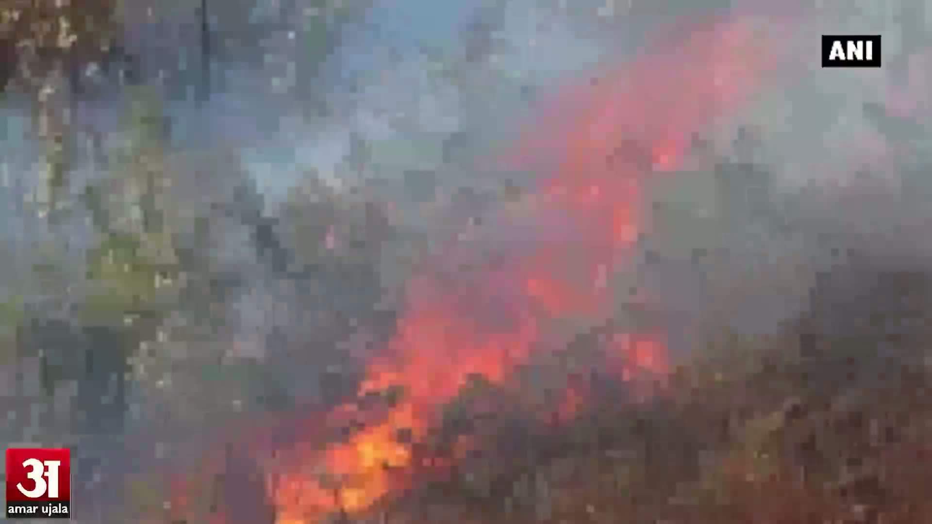 उत्तरकाशी में लगी आग