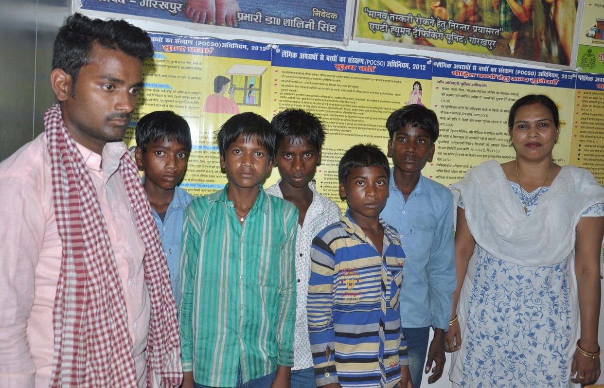 case of human trafficing file on a man 