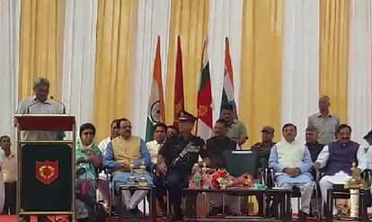 Defence minister laid foundation stone of saurya pointl in Uttrakhand
