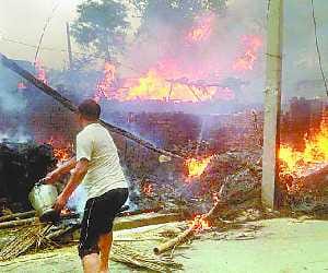 125 houses burnt