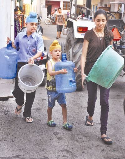 water crisis in agra