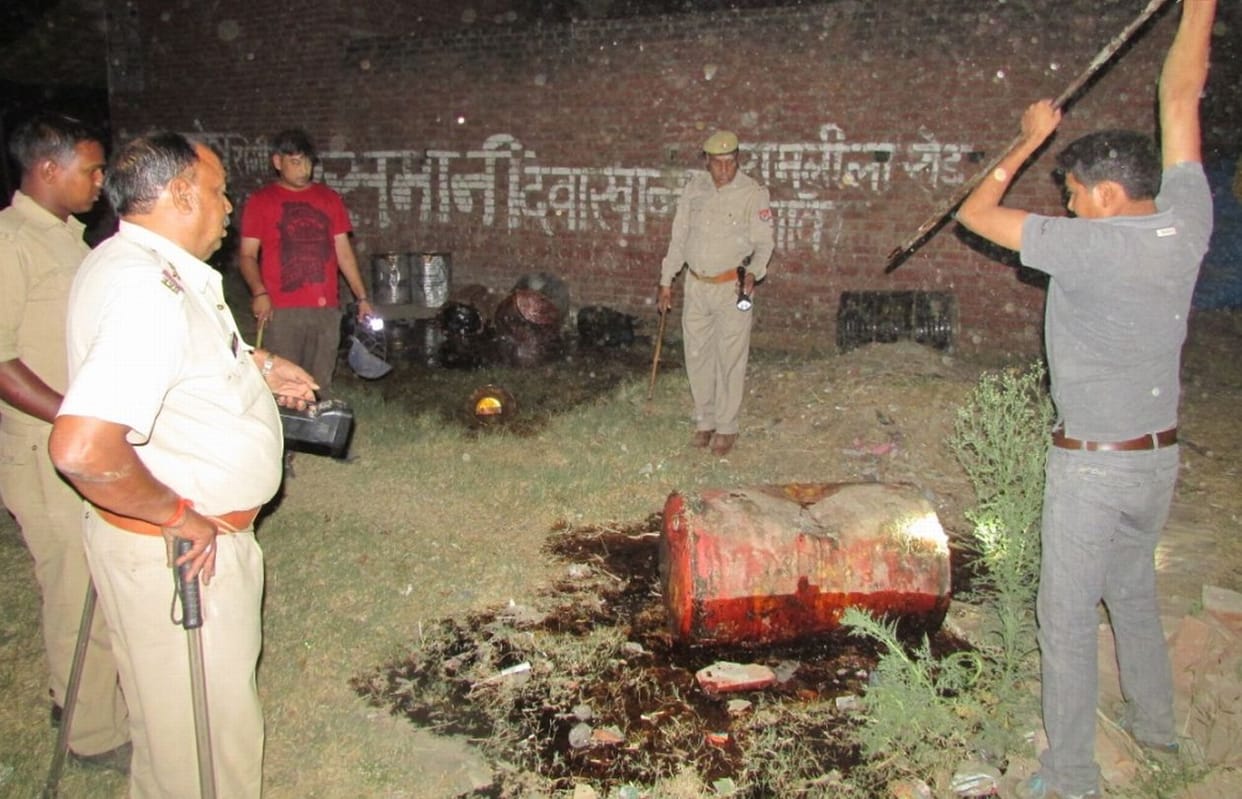 BJP leader and two arrested in attack on police