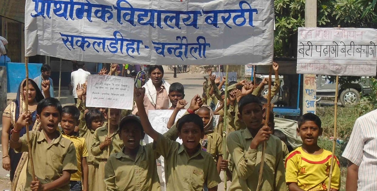 Celebrating the birthday of the children in schools