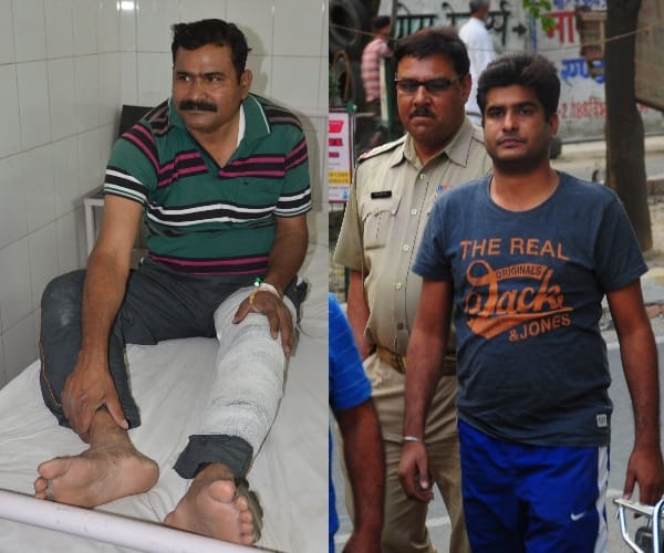  A man attacked at SO in Lucknow.