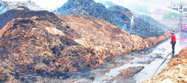 Fire still burned