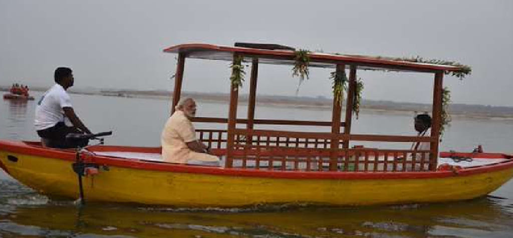 Glimpses of PM Narendra Modi visit to Varanasi including E-Boat