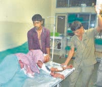 knife attack on mother, mother attack, crime, police hospital