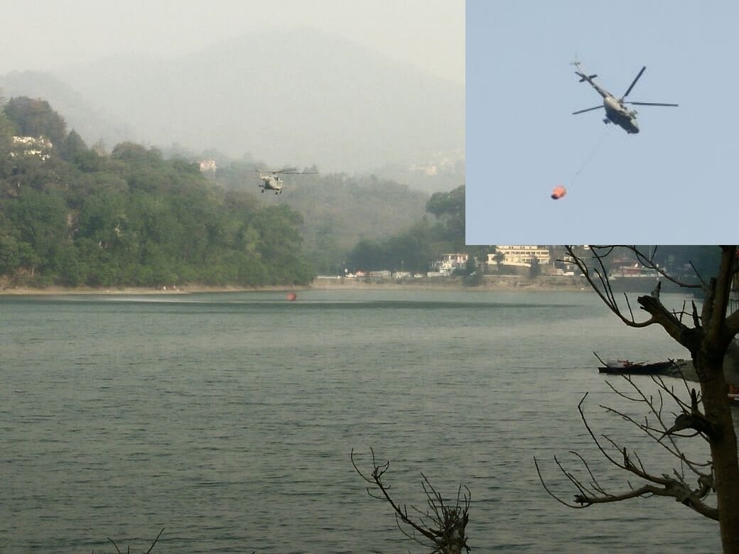 NDRF and air force work hard for burning uttarakhand