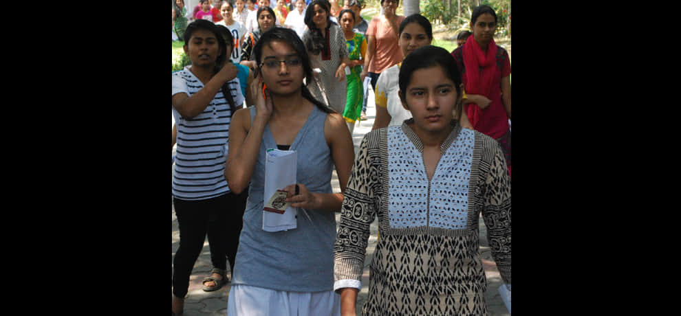Girls cried in strict checking in NEET 