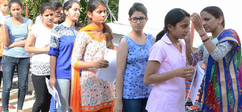 checking during National Eligibility cum Entrance Test in himachal, live photos.