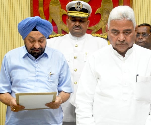 Nominated members for Vidhan Parishad take oath.