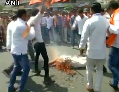 Protest on Maharashtra Day for making vidarbha seperate state
