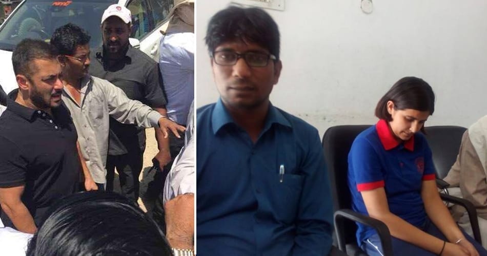 salman kham fan blind girl rachna of hisar, sultan movie shooting, rewari loco shed, haryana