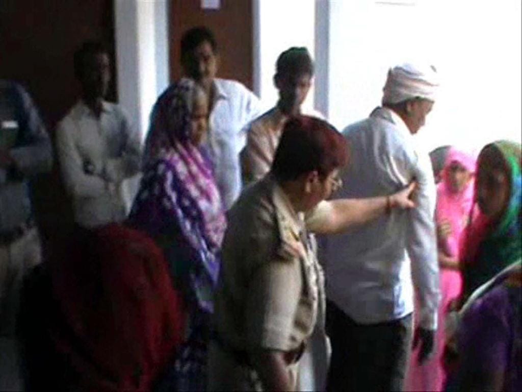 The complainant verbally abusing Inspector suspended
