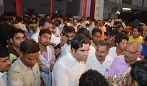 The excitement aroused was workers flocked to the circuit house
