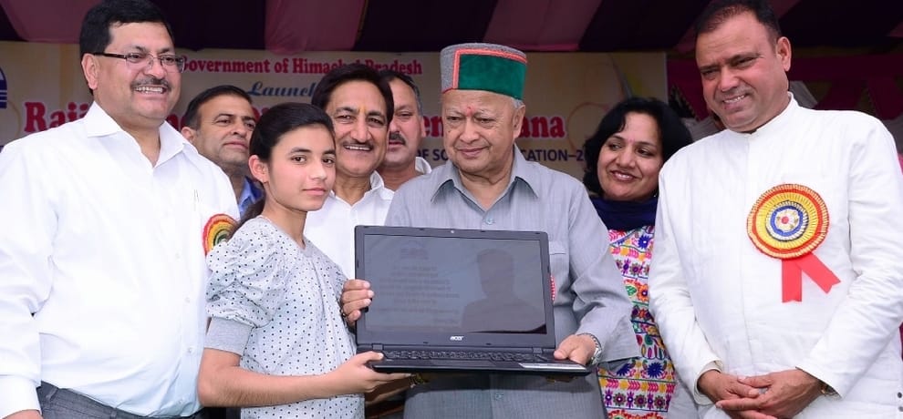 Laptop Distribution Delayed to 10th and 12th toppers of HP Board.
