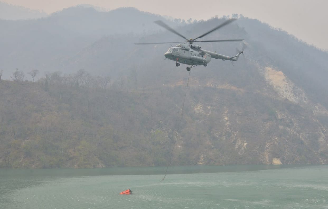 Rain affected the helicopter service
