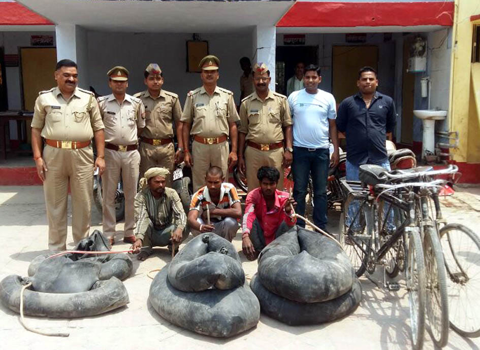 Furnace smashed liquor raid, three arrested