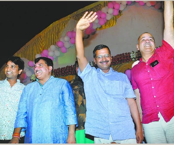 Arvind Kejriwal in Sultanpur.