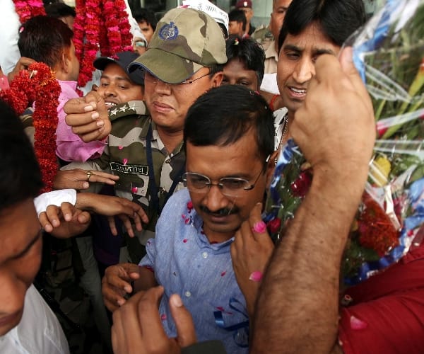 Arvind Kejriwal in Sultanpur.