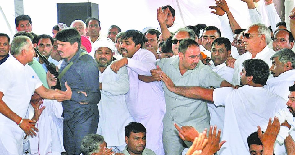 haryana congress, hooda rally, tanwar rally, karnal congress rally, ambedkar jayanti, karnal