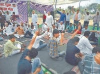 jail bharo andolan, 79 arrested, bailed