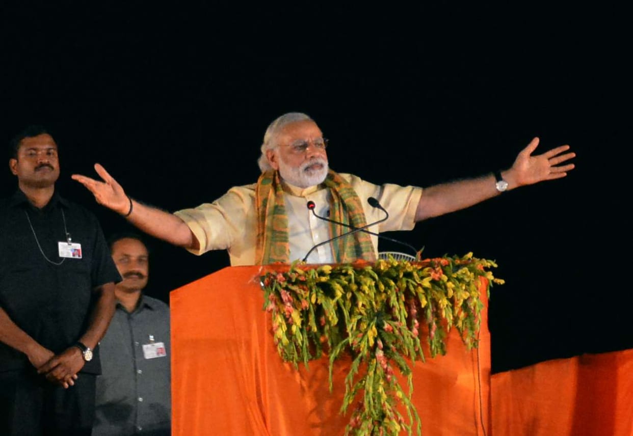 Modi's varanasi tour, BJP's backward card in UP election.
