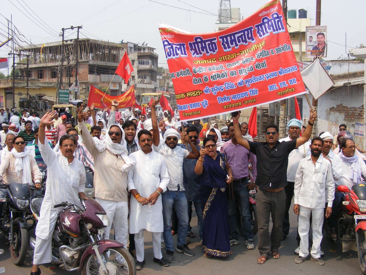 Motorcycles procession was removed in town