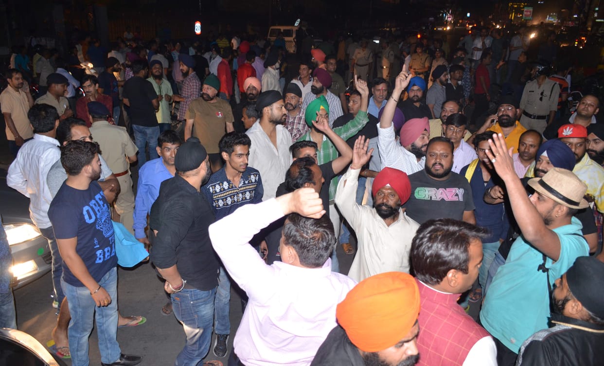 case registered on businessman for protest on clock tower.