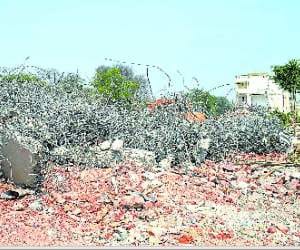 Hotel Sparsh coverted in rubble