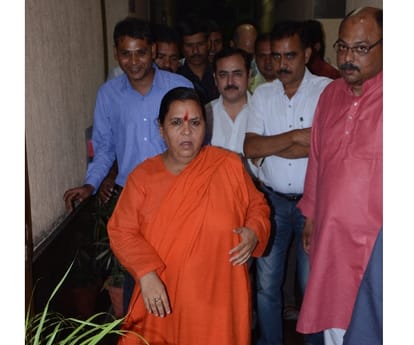 Uma Bharti speaks over cleanliness of Ganga.