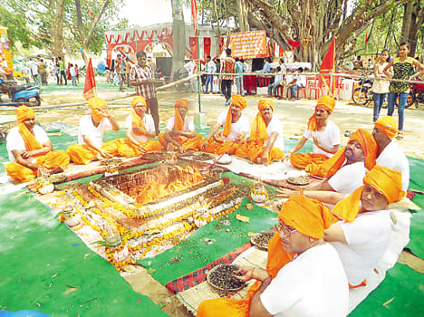 sunderkand in hanuman temple