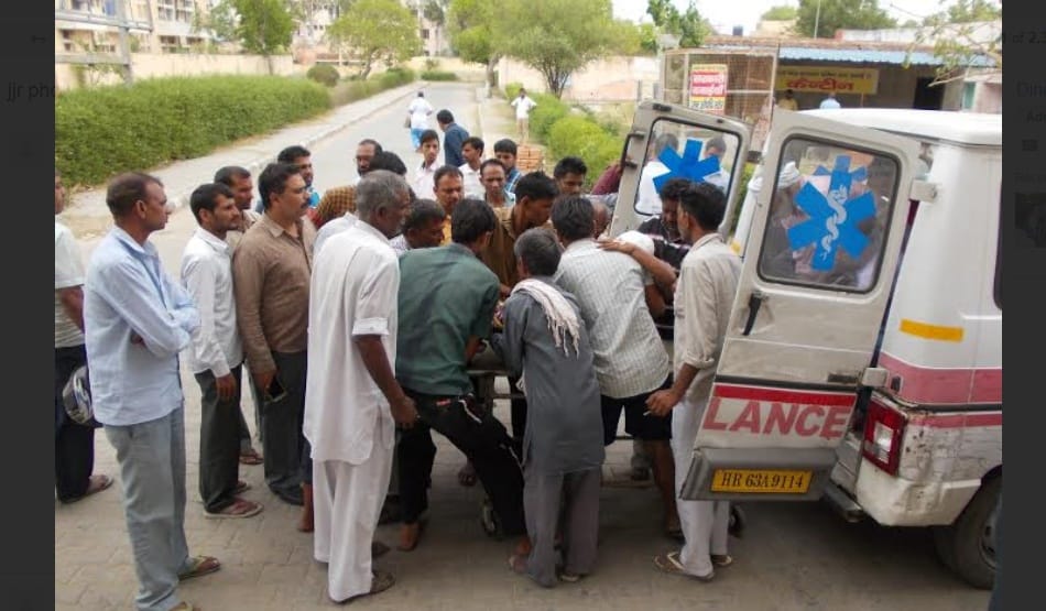 brutal accident in jhajjar, girl students crushed by car, 2 died, 3 serious