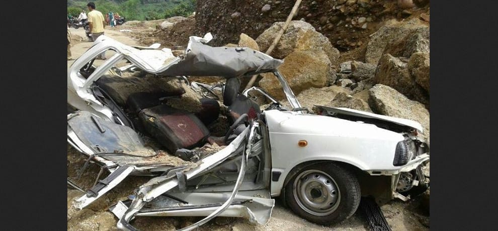 car accident at nerwa, four died.