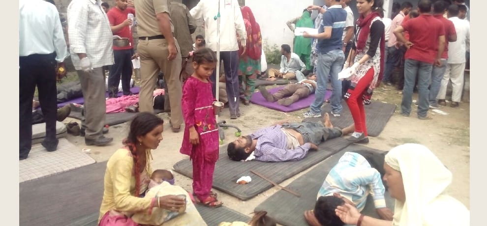 bus accident at dalhousie, one died, 28 injured