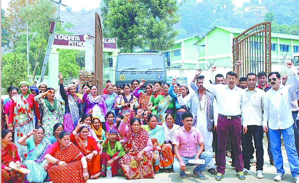 In the way the army and villagers clash
