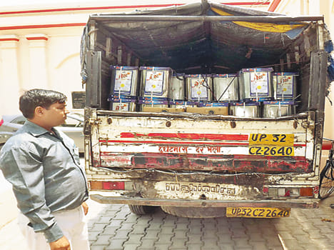 2400 liters palm oil recovered