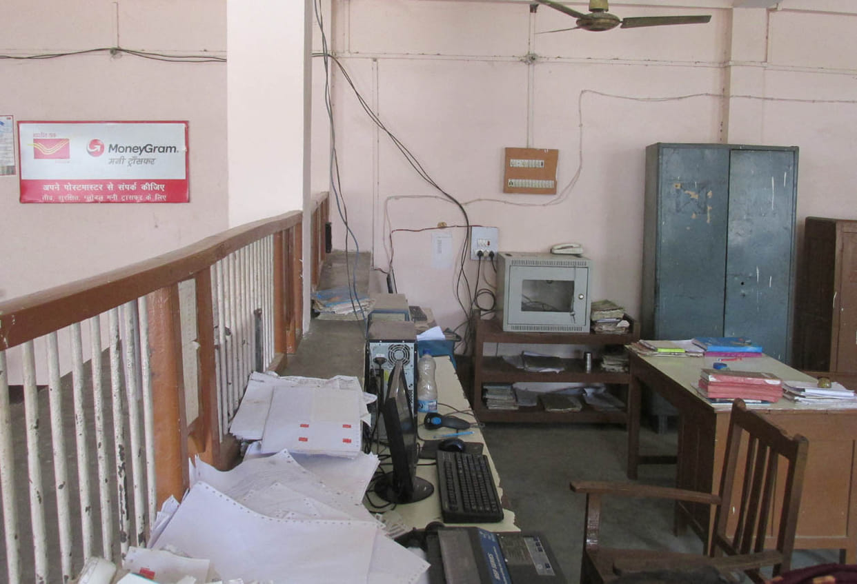 no work in sub post office for a month 