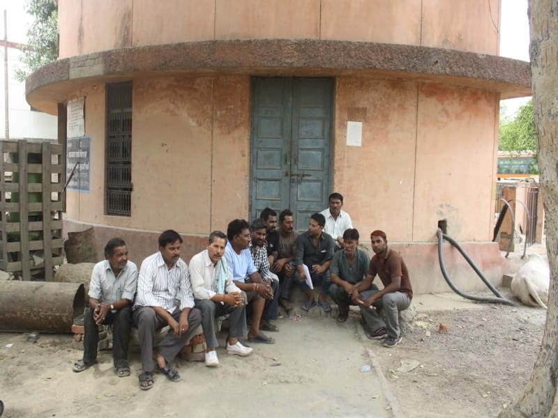 protest over inaction of district administration